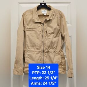 Daily Ritual Utility Women's Jacket, EUC, Size 14